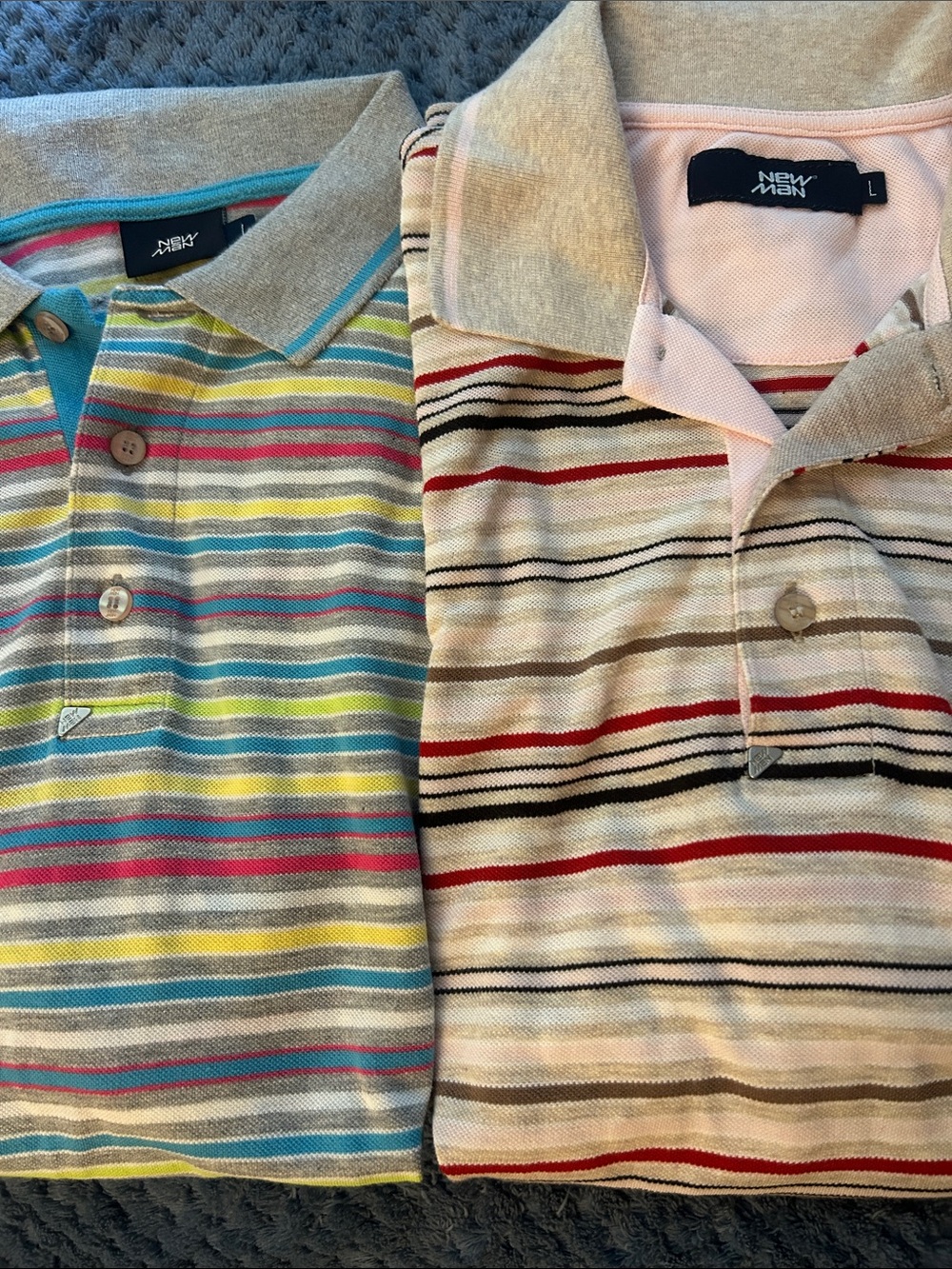 Men's Multicolor Stripe Polo Shirt